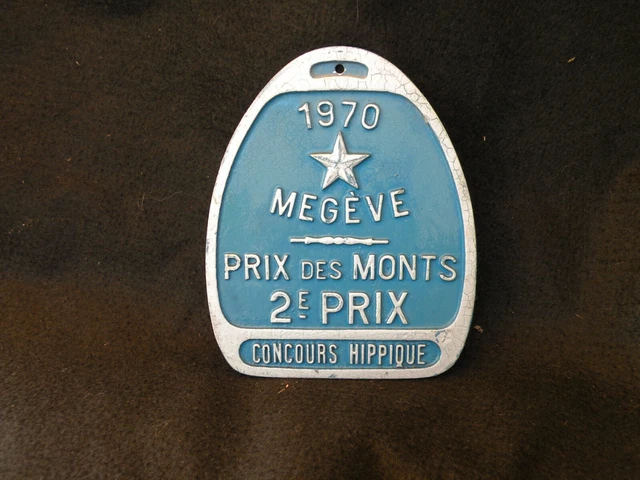 Plaque Concours Hippique – 4ème Prix – Centre Équestre Des Abrets 1981