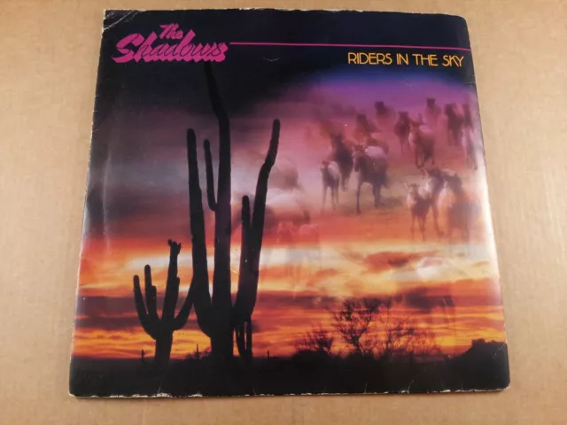 The Shadows : Riders In The Sky : Vintage 7" Vinyl Single from 1980