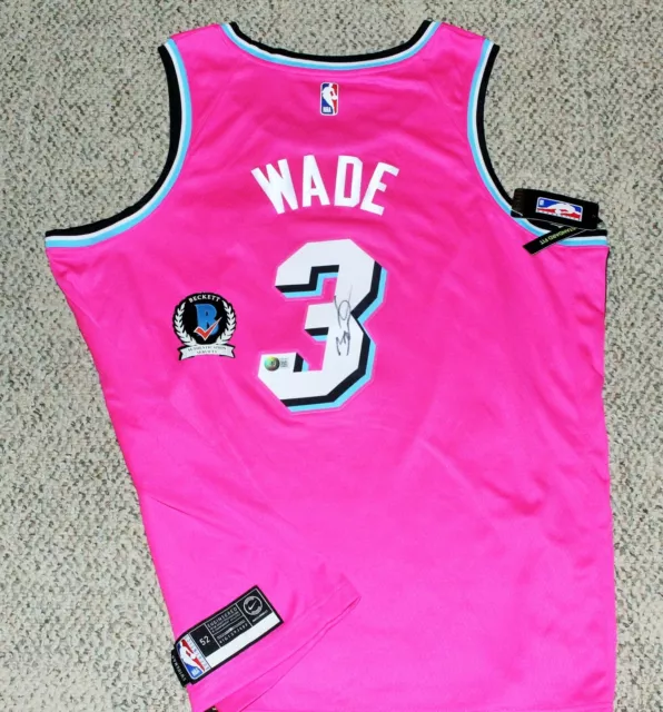 Dwyane Wade Signed Miami Heat Authentic Pro Framed Jersey Auto Fanatics COA