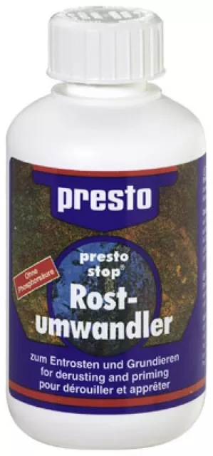 Original PRESTO Rostumwandler 250ml Rostschutz Grundierung 603086