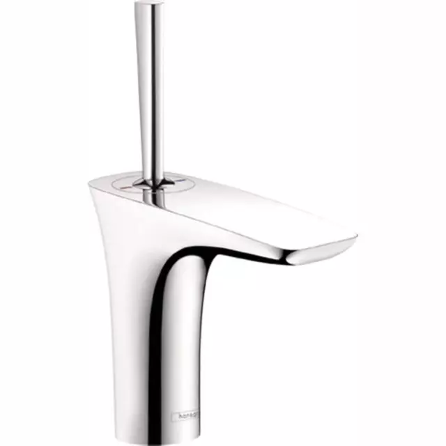 Hansgrohe Bathroom Faucet PuraVida Single Hole 1-Handle Mid-Arc Polished Chrome