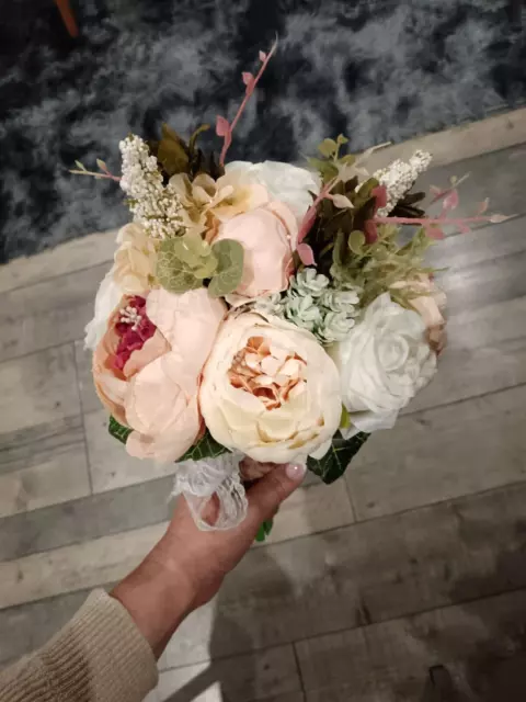 LOT de magnifiques Bouquets de créateur DECO ARTISANAT FRANÇAIS fleurs Tissu