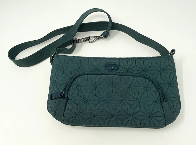 Lug Flyer Crossbody TEAL Belted Bag Fanny Pack Purse Handbag Credit Card Holder