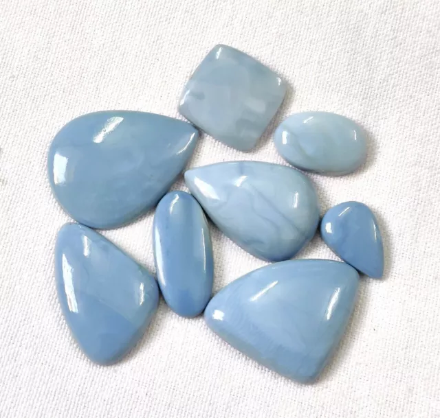 Natural  Blue Opal Multi Cabochon Lot For Jewelry Making Gemstone 175 Cts