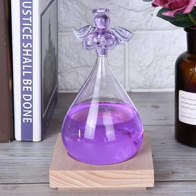 Innovative Angel Decor Shape Weather Forecast Glass Bottle Home Orname 6153 SD