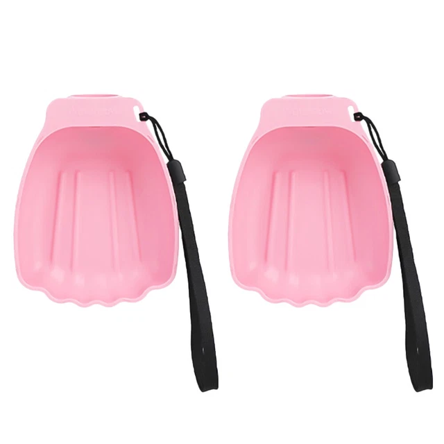 2 Pcs Pet Drinking Container Dog Waste Bag Dispenser Bowl Travel Water