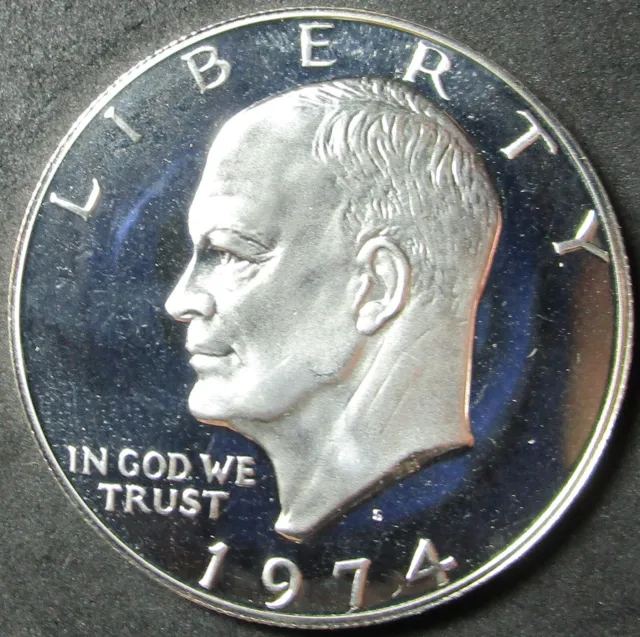1974-S 40% Silver Proof Eisenhower Dollar Coin