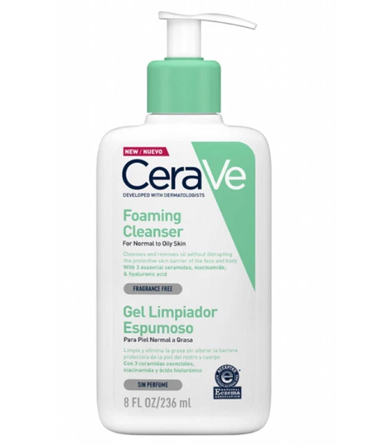 Limpiador facial espumante CeraVe 8 FL OZ 236 ml