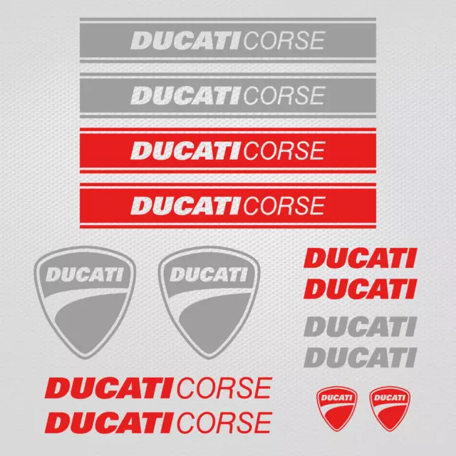 Ducati autocollants 14x motocyclette Corse stickers latéraux pour réservoir