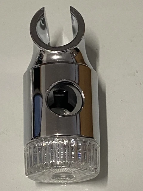 Duschkopf Halter Aus Zinklegierung – Federklammer Für Duschstangen 18-25 Mm, Silber, Verstellbar Bis 45°