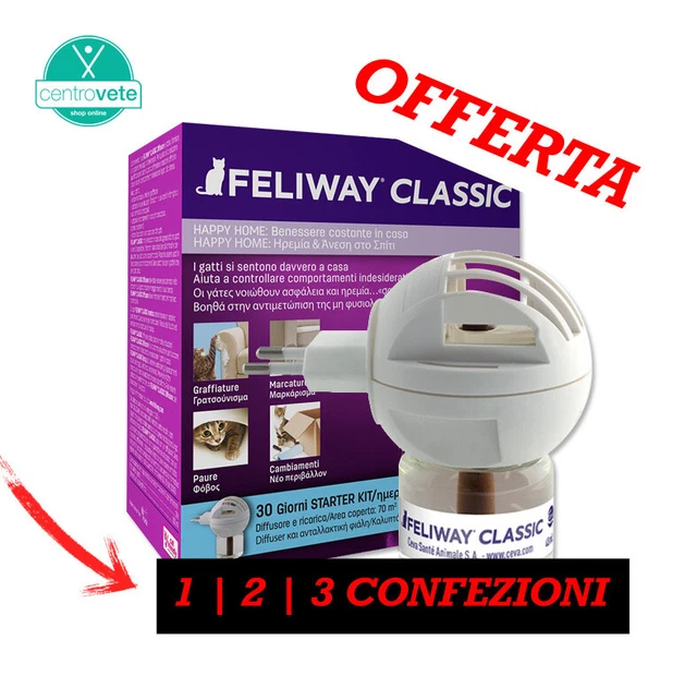 FELIWAY Classic GATTO Diffusore + Ricarica - Rilassa i GATTI che stanno in casa
