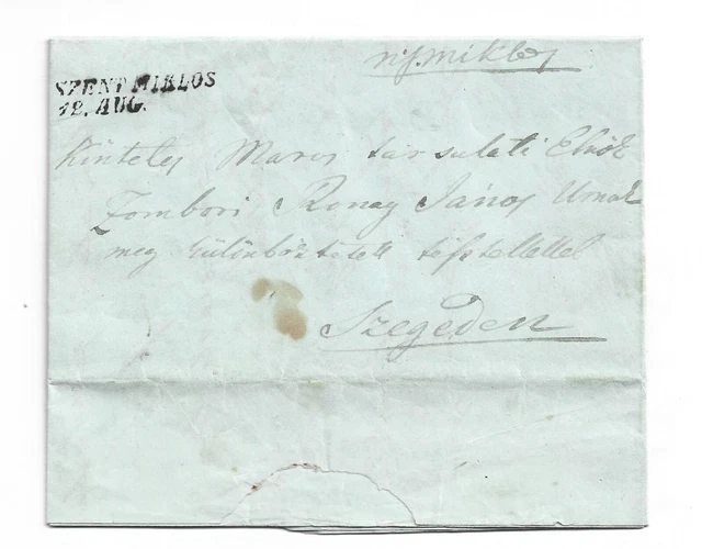 1850 Rumänien Österreich Ungarn Seltenes Szent Miklos Linear Cancel Sannicolau De Munte