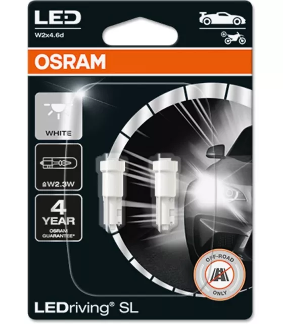 OSRAM LEDriving® SL, ≜ W16W, Blanc 6000K, lampes de signalisation LED,  Off-road uniquement, pas d'homologation ECE, Double Blister