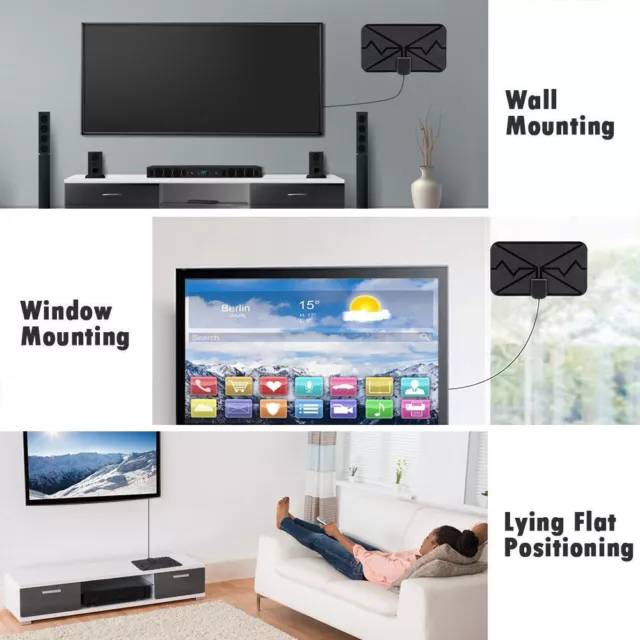 3600 Meilen Fernseher Antenne Digital Booster TV-Antenne Indoor HDTV Aufgerüstet 3