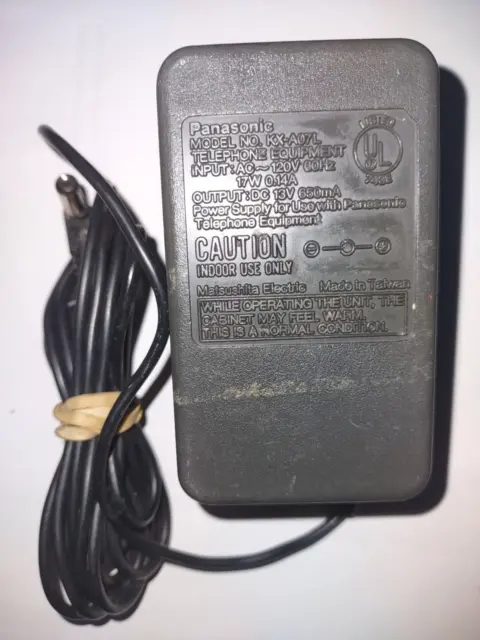 Panasonic Matsushita AC/DC adapter Power Supply KX-A07L Telephone Equipm 13 VDC