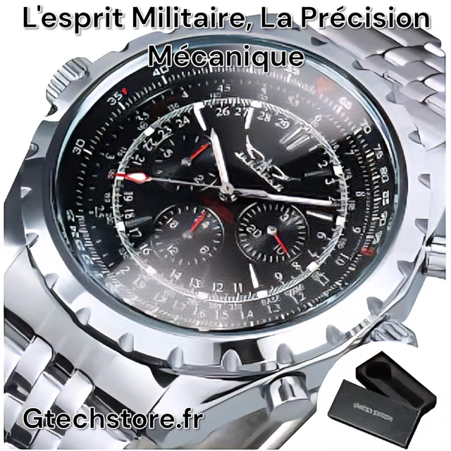 Montre-bracelet mécanique automatique classique de luxe en