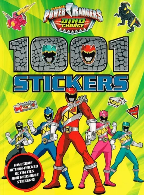 Power Rangers Dino Charge 1001 Stickers Paperback Sticker Activity Book NEW