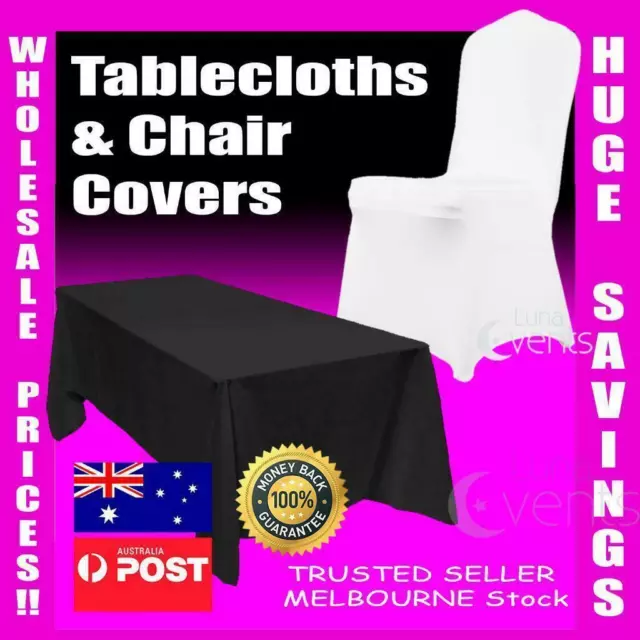 Wedding Table Cloths Market White Round Square Tablecloths Full Chair Seat Cover