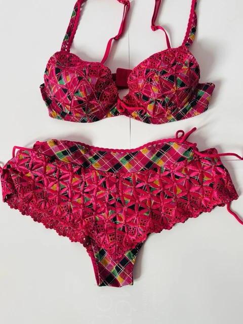 Ensemble Aubade Soutien-Gorge 85B + Slip - Rose Corail - Neuf Sans étiquettes