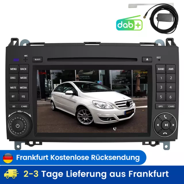 Autoradio Für Mercedes-Benz A/B Klasse/Vito W169 W639 W245 GPS Navi DAB+ SWC USB