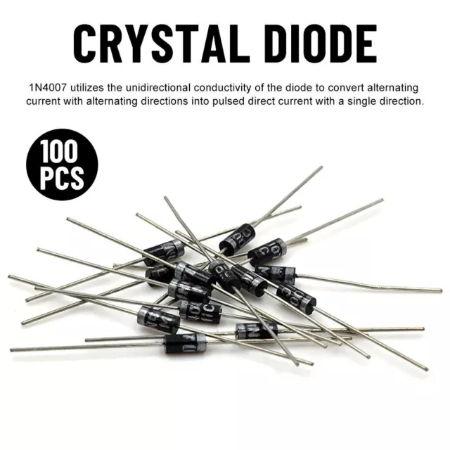 300pcs Hot 1A 1200V DIP DO-41 IN4007 rectifier diode crystal diode 1N4007