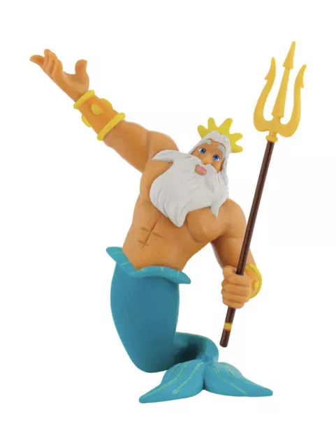 Little Mermaid King Triton Figurine 12354 Disney Bullyland Figure Cake Topper