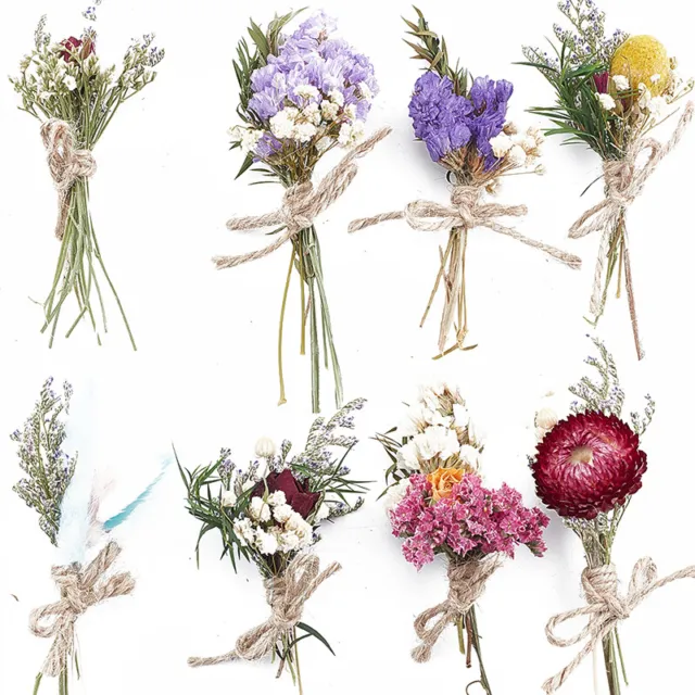 Natural Dried Flowers Wedding Bouquet Party Home Decor Mini Photography Back.YB