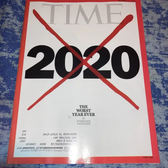 Time Magazine December 14 2020 The Worst Year Ever X Marks 2020