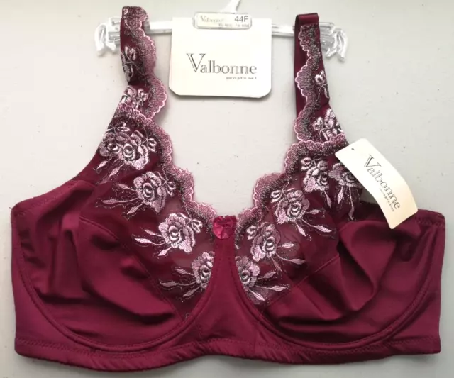 VALBONNE LADIES UNDERWIRED Bra Firm Control Lace Sexy Full Cup