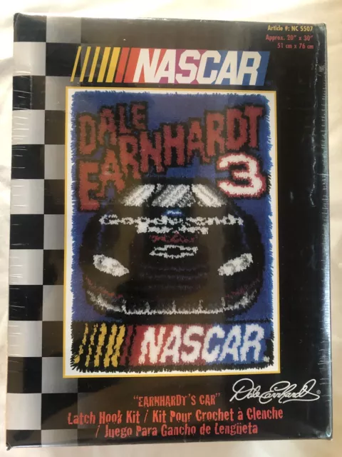 Nascar Dale Earnhardt #3 Latch Hook Rug Kit 20" x 30" Caron Art Number NC 5507