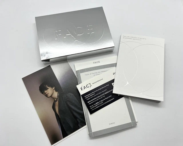 BTS JIMIN FACE WEVERSE ALBUMS Ver. QR Code+Booklet+Lyrics+Writing Note