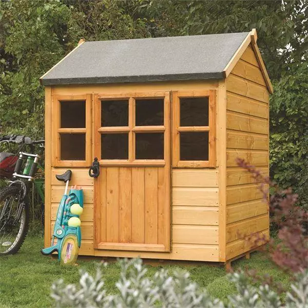 4ft WOODEN CHILDRENS PLAYHOUSE KIDS WOOD GARDEN COTTAGE CHILDS WENDY PLAY HOUSE