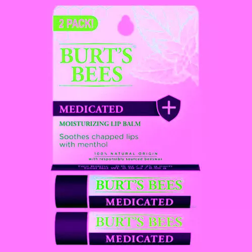 Médicamenteux Lèvre Baume Blister Boîte 4.4ml Par Burts Bees