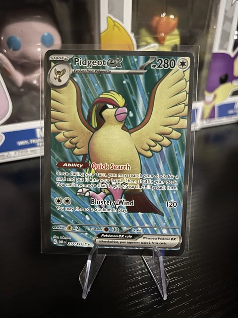 rare pidgeot pokemon card Trading Game XY Flashfire Single Card 77 players build decks around their favorite Pokemon and then play against each other SV4a] Pidgeot ex 335/190SSR