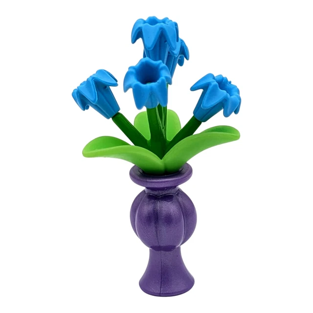 Accessoire Playmobil Vintage - Vase Avec Bouquet De Fleurs Pour Maison