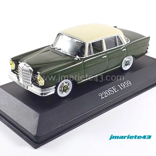 Modèle Réduit Mercedes Benz 220 SE 1959 Rouge Moyen/gris - Échelle 1:43 - Marque Vitesse - Neuf