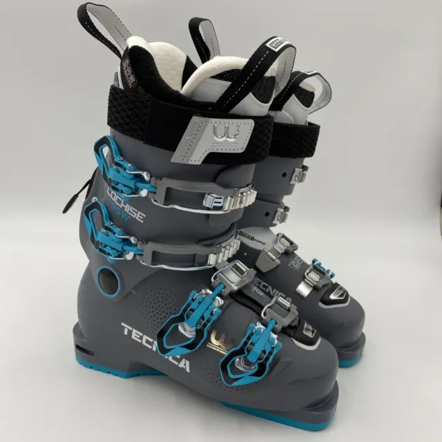 2019/20 Tecnica Cochise 95 W Womens Grey Ski Boots-22.5-Grey/Teal-NEW-$400.00 2