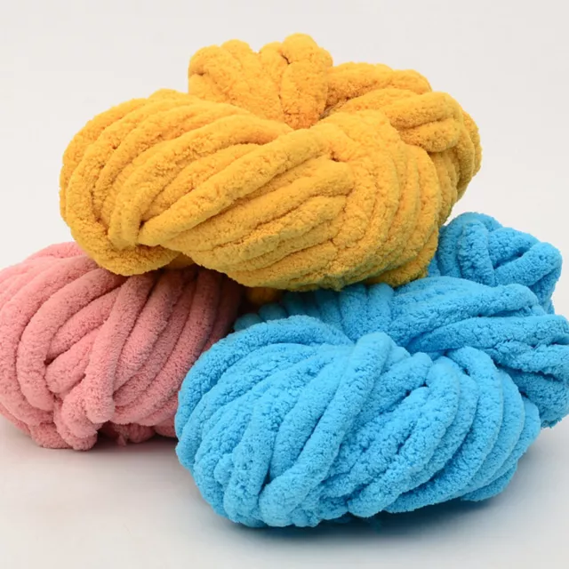 250g DIY Warm Chunky Wool Yarn Giant Wool Roving Crocheting Knitting Scarf Gifts 2