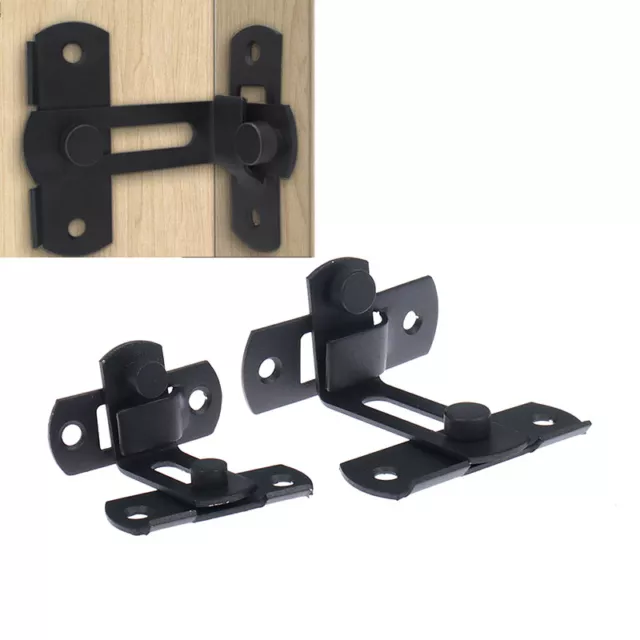 Barn Door Cast Steel Hook Latch Lock Decoration Right Angle Sliding Door BuA'EL