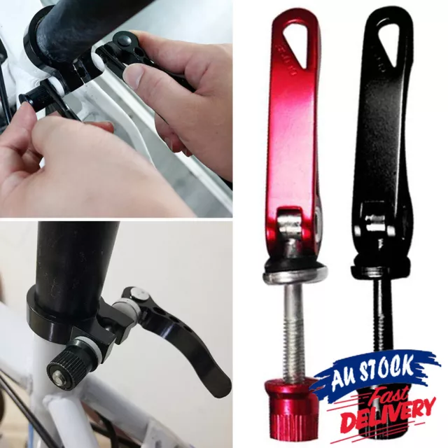 Quick Release Scooter Bicycle Cycle Seat Post Clamp Skewer Bolt Clip Bike