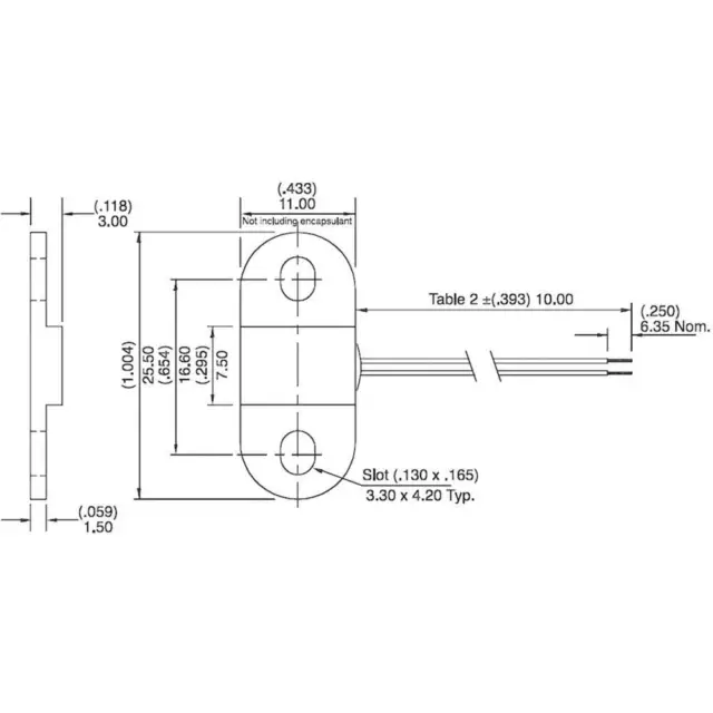 Hamlin Capteur à effet Hall 55100-3H-02-A 3.8 - 24 V/DC Plage de mesure: 0 - 18 2