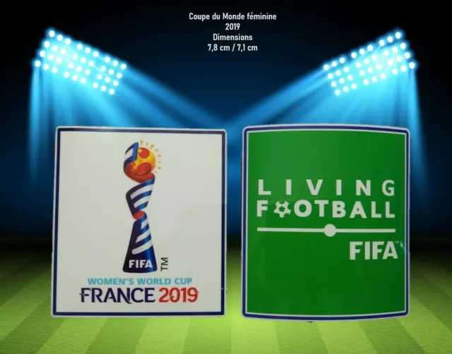 Coupe du Monde féminine France 2019 Patch Badge + patch Living Football women's