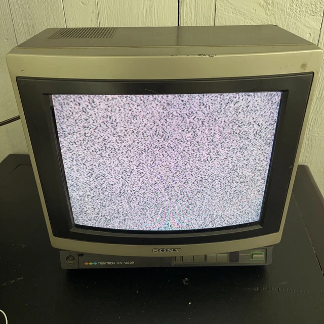 VINTAGE SONY TRINITRON KV1370R Color Tube TV 13" CRT TV Retro Gaming