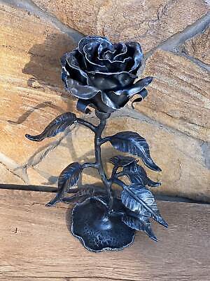 Hand Forged Rose Engagement Gift For Couple Anniversary Wedding Anniversary