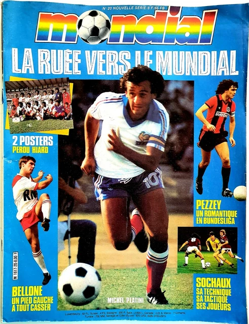 MAGAZINE FOOTBALL 1990 : ONZE mondial N° 20 - POSTERS : MONTPELLIER, NÎMES, ALES EUR 3,00 - FR