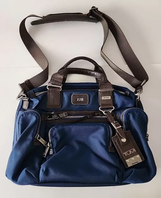 TUMI 22619BTH Alpha BRAVO Brooks Slim Brief Navy