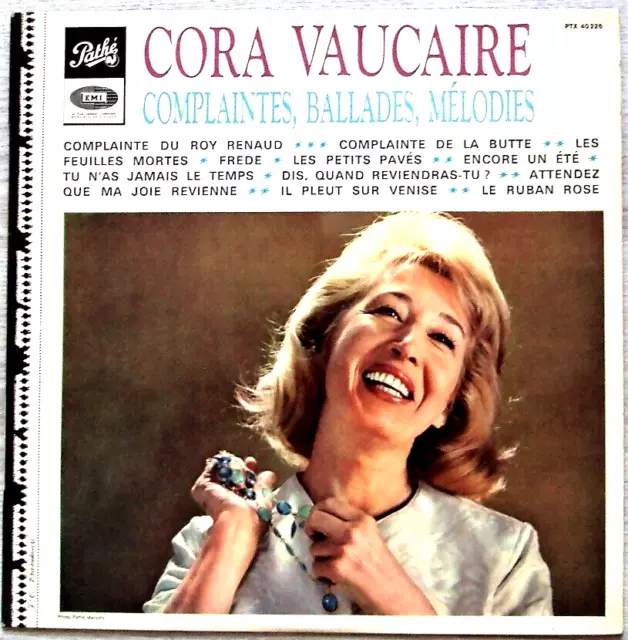 Disque vinyle 33t/30cm – Cora Vaucaire-Complaintes, ballades, mélodies      D970