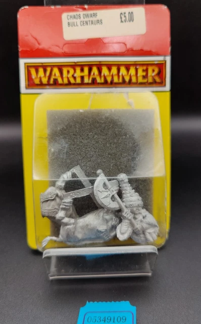 Figurine Chaos Dwarf Warhammer - Métal Oldhammer - Années 1980 - Vieux Monde - Occasion