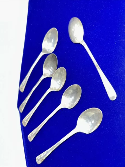 Antique silver tea spoons - Set of 6