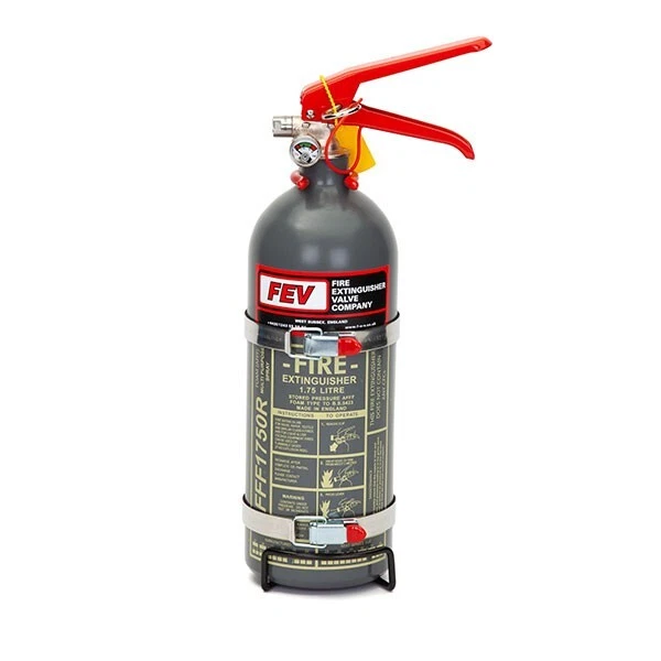 FEV Extincteur [1.75 L Extra Large Cylindre] Novec à Main – Mat Gris